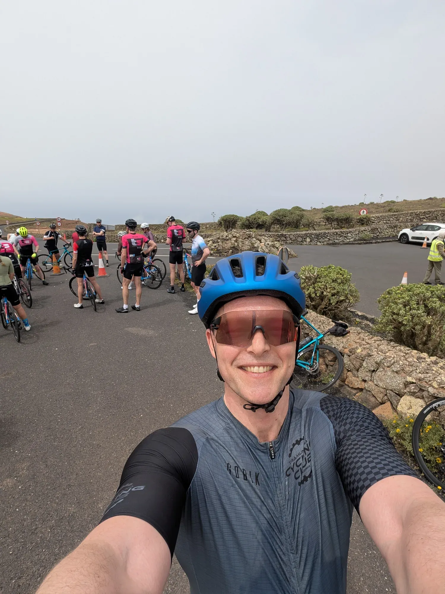 Scott Field on a club ride with T3 members