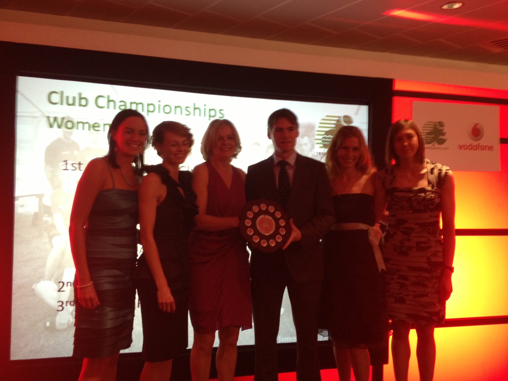 T3 Women collect their award photo